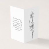 Élégant programme d'ordre de service funéraire de  (Outside)