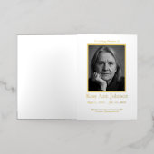 Élégant programme d'ordre de service funéraire pho (Mise à l'extérieur)