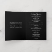 Élégant programme d'ordre de service funéraire pho (Couchage intérieur)