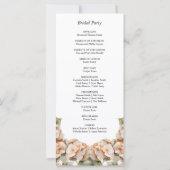 Élégant programme floral de chou orange blanc (Dos)