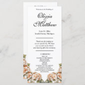 Élégant programme floral de chou orange blanc (Devant / Derrière)