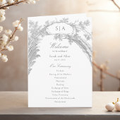 Élégant Programme Floral Rococo Français