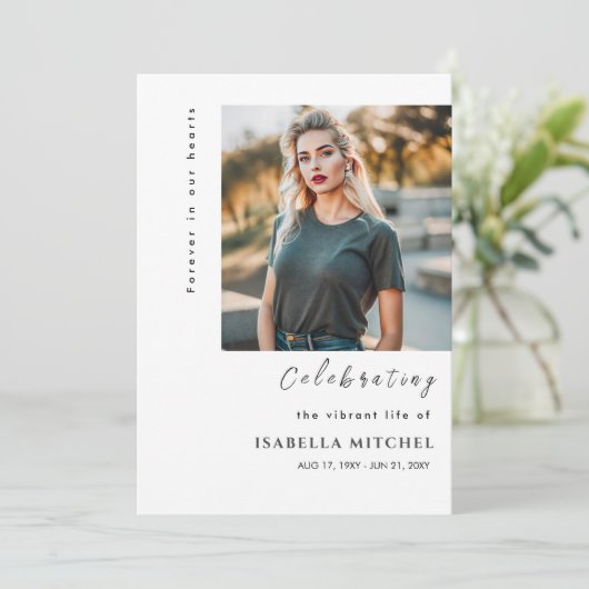 Élégant Programme funéraire d'ordre de service (Debout devant)