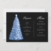 Élégant programme Invitation de Noël de la Marine (Dos)