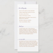 Élégant programme pourpre, Caroline Mariage (Dos)