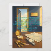 Elegant Promotie Gefeliciteerd Kaart (Achterkant)