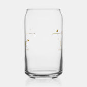 Elegant proost op Custom Gold Hearts bruiloft Blikvorm Glas (Links)