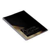 Elegant Property Manager Broker Home Business Notitieboek (Rechterzijde)