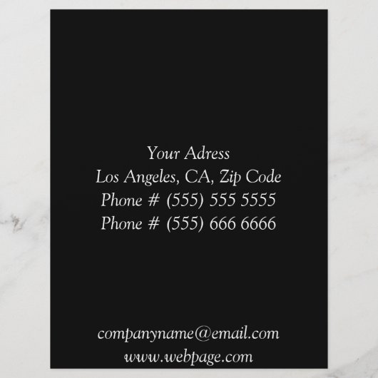 Elégant prospectus (Dos)