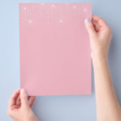 Élégant prospectus à blanc en or (main)