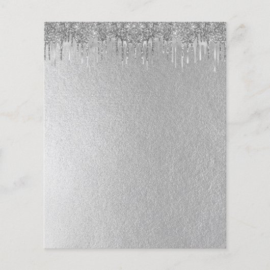 Elégant prospectus blanc argenté (Devant)