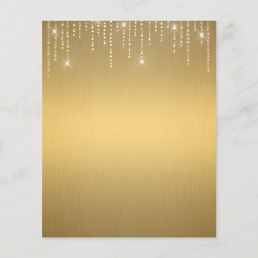 Elégant prospectus blanc or (Dos)