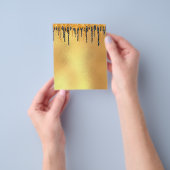 Elégant prospectus blanc or (main)