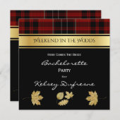 Elegant Pset Bachelorette Party Invitation Kaart (Voorkant / Achterkant)