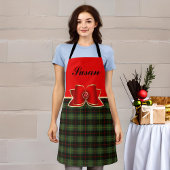 Elegant Pset en Jeweled Bow met naam Schort