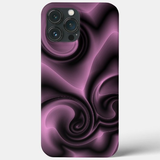 Elegant  Psychedelic Paars Swirls Patroon Case-Mate iPhone Case (Achterkant)
