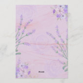 Elegant Purple Botanical Wedding Invitation (Dos)