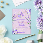 Elegant Purple Botanical Wedding Invitation (Insitu (Mariage))