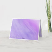 Elégant Purple Floral Bonne Carte d'Anniversaire (Dos)