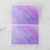 Elégant Purple Floral Bonne Carte d'Anniversaire (Intérieur)