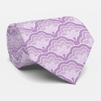 Elegant Purple Floral Pattern Nature Inspired Idea Stropdas