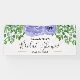 Elegant Purple Flowers Vrijgezellenfeest Spandoek