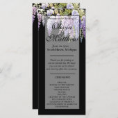 Élégant purple glyteria programme de mariage flora (Devant / Derrière)