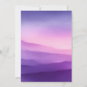 Elegant Purple Gradient Wedding Invitation (Dos)