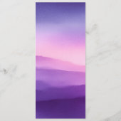 Elegant Purple Gradient Wedding Menu (Dos)