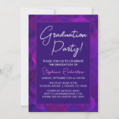 Elegant Purple Graduation Party Invitation (Devant)