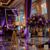 Elegant Purple Luminous Violets Wedding 