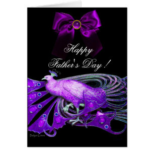 ÉLÉGANT PURPLE PEACOCK, GEM STONE, BAS Fête des pè