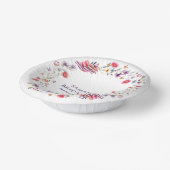 Elegant Purple Poppy Storybook Bridal Shower  Papieren Kommen (Gebogen)