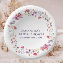 Elegant Purple Poppy Storybook Bridal Shower 