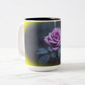 Elegant Purple Rose in the Rain Mug (Devant gauche)