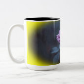 Elegant Purple Rose in the Rain Mug (Gauche)
