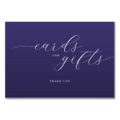 Elegant Purple Typographic Thank You Card Kaart (Achterkant)