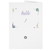 👉 Elegant Purple Wisteria Gold Floral Folded Tabl (Dos)