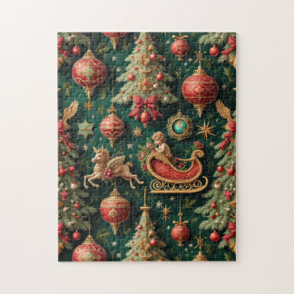 Élégant puzzle baroque de Noël