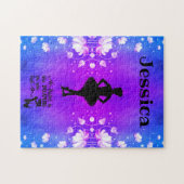 Élégant puzzle de danse avec nom de la danseuse (Horizontal)