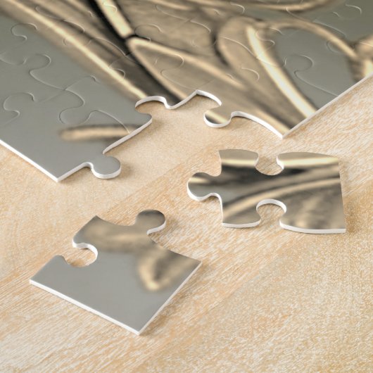 Élégant Puzzle décoratif or moderne (Côté)