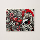 Élégant Puzzle d'oeuvres de Geisha (Horizontal)