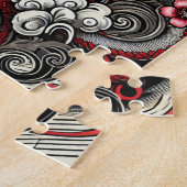 Élégant Puzzle d'oeuvres de Geisha (Côté)