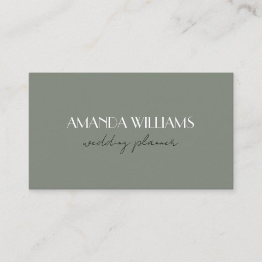 Elegant QR Code Kaart Social Grass Visitekaartje (Voorkant)