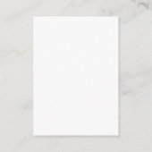 Élégant QR Code Photo Mariage Mini carte RSVP (Dos)