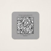 Élégant QR Code RSVP Mariage Website (Dos)