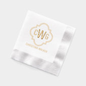 Élégant Quatrefoil marocain 3 Nom initial (Gauche)