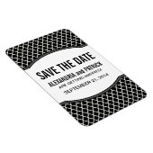 Elegant Quatrefoil sparen de Magneet van de Datum, (Rechterzijde)