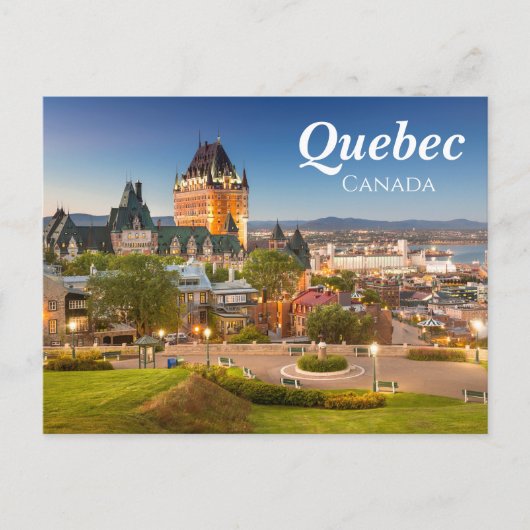 Elegant Quebec Canada Briefkaart (Voorkant)