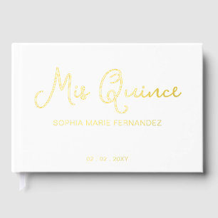 Élégant Quinceañera d'or blanc moderne